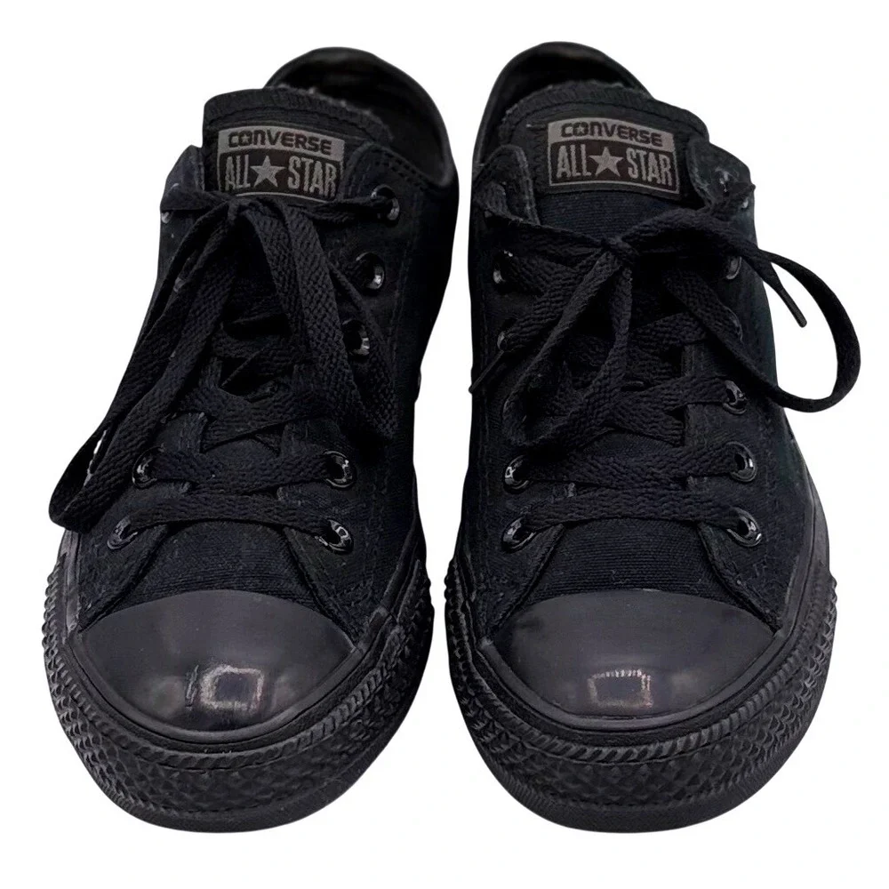 Converse Chuck Taylor All Star Low Top Black Monochrome Sneakers M5039 Men 7 W 9 - Picture 2 of 8